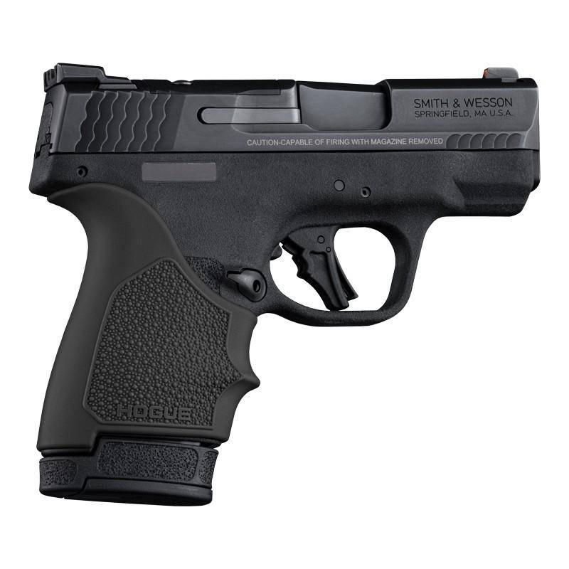 Hogue HandAll Beavertail Handgun Grip Sleeve for S&W M&P 9 Shield Plus Black - Image 2