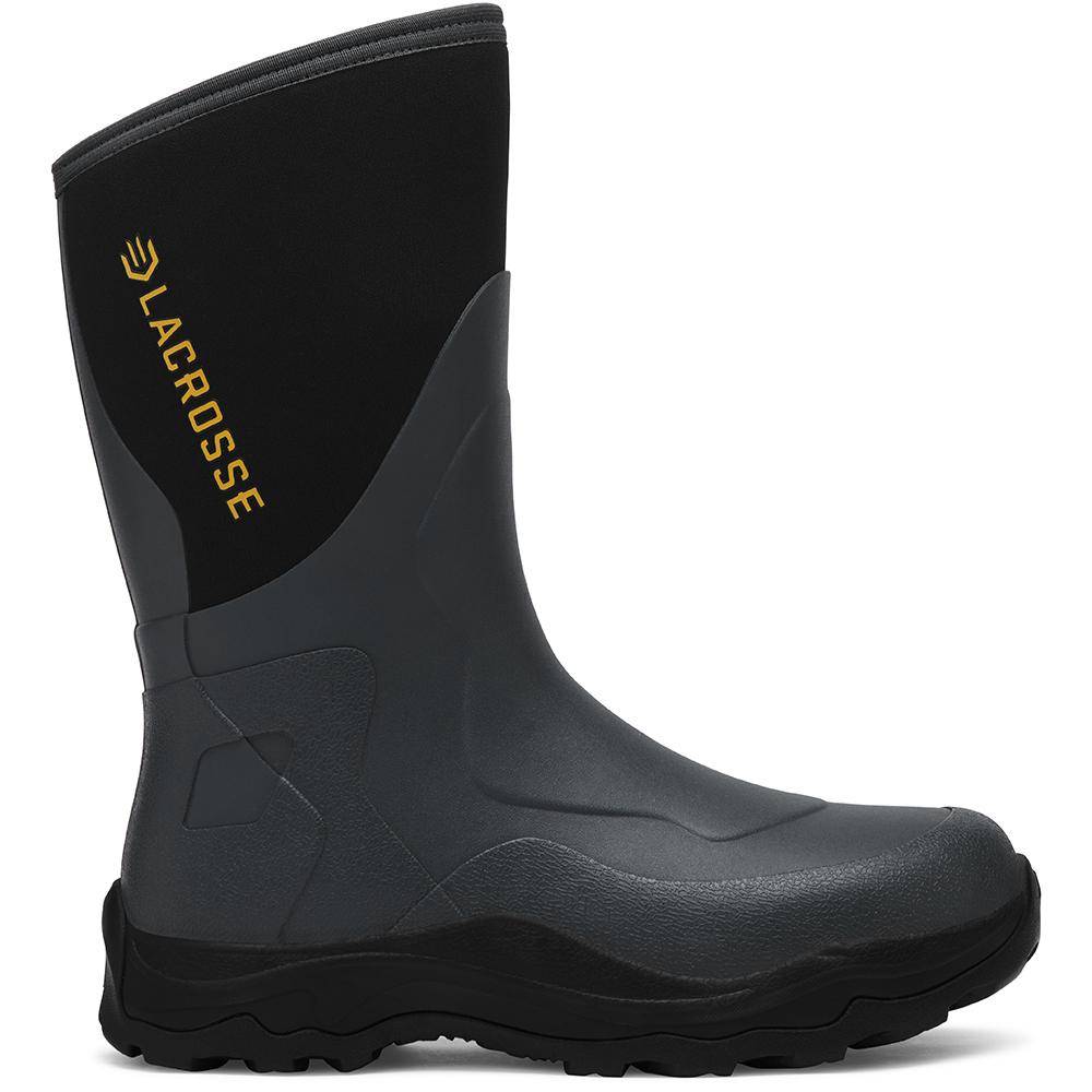LaCrosse Alpha Agility Field Boot 12" Black/Gray Size 12