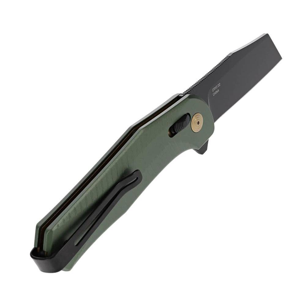 SOG Knives Diverge XR Folding Knife 3" Sheepsfoot Blade Black and Forest Green - Image 2