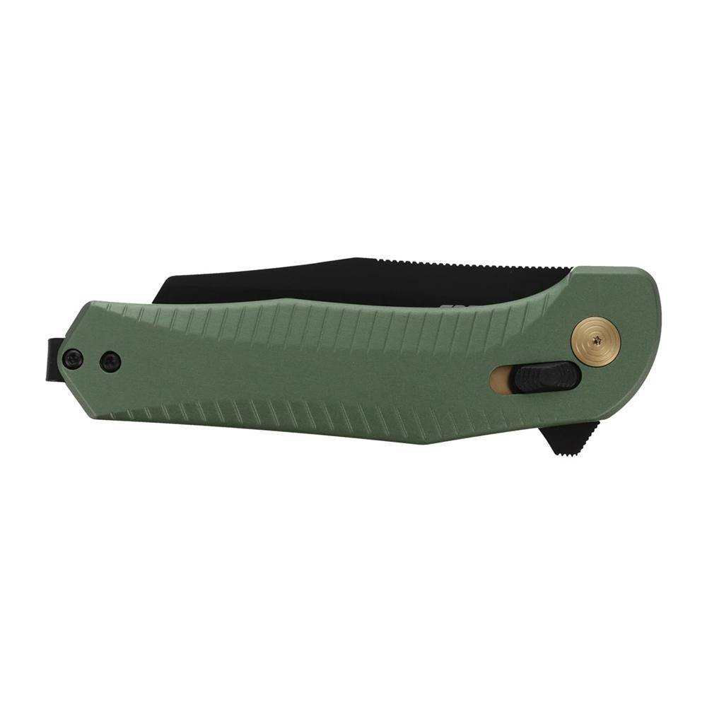 SOG Knives Diverge XR Folding Knife 3" Sheepsfoot Blade Black and Forest Green - Image 5