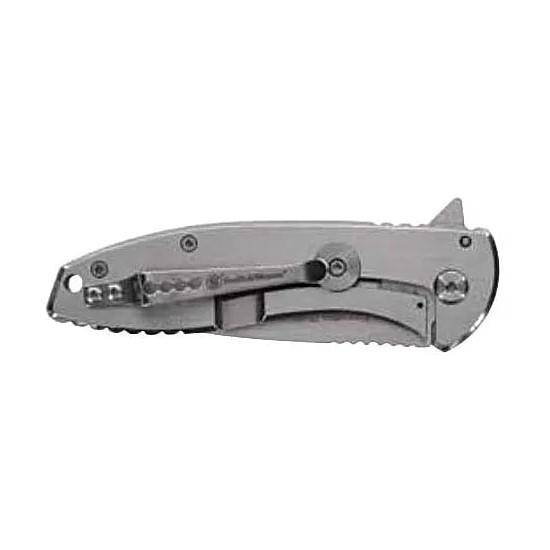 Smith & Wesson KT Executive Platinum Folding Knife 3" Drop Point Blade Silver Box - Image 2