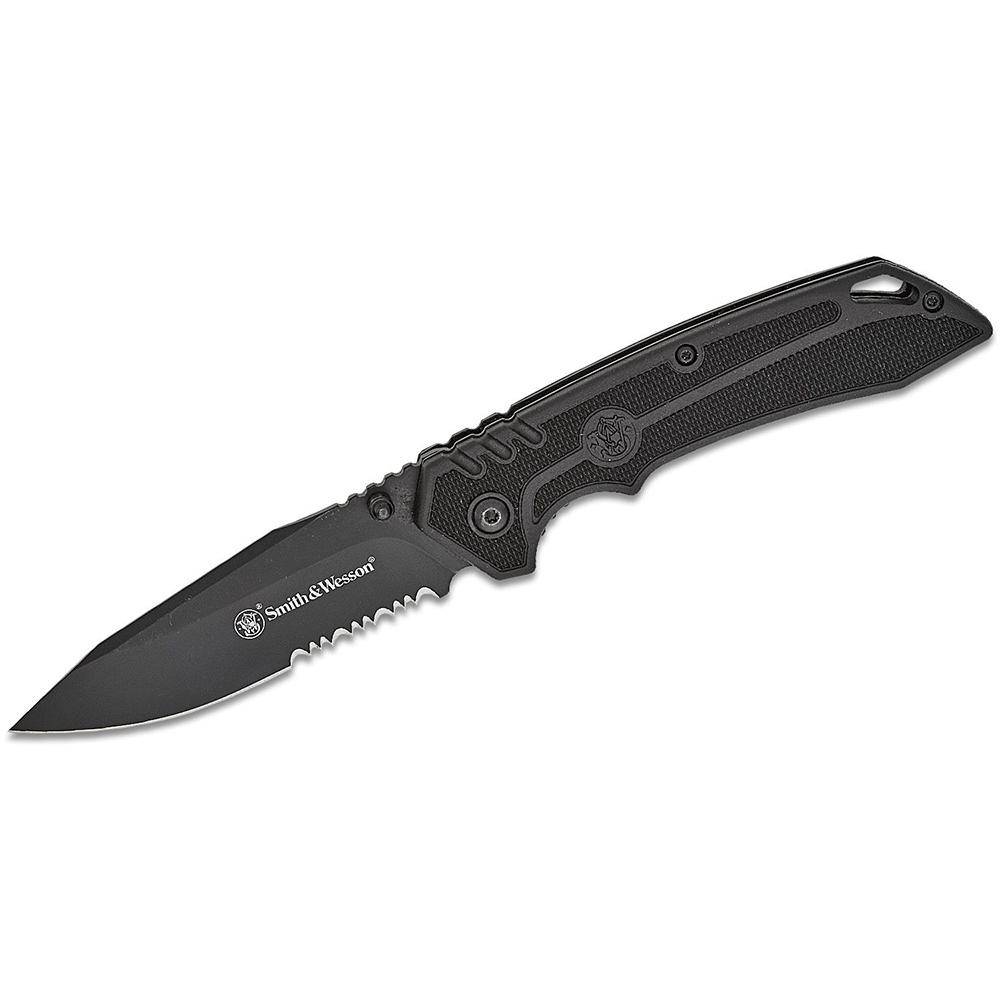 Smith & Wesson Special Ops Folding Knife 3.5" Clip Point Blade Black - Image 2