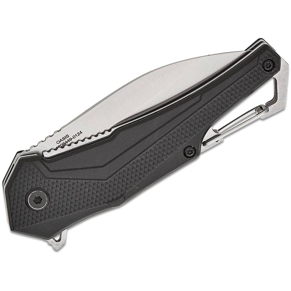 Smith & Wesson Oasis Carabiner Folding Knife 3" Drop Point Blade Black Box - Image 3