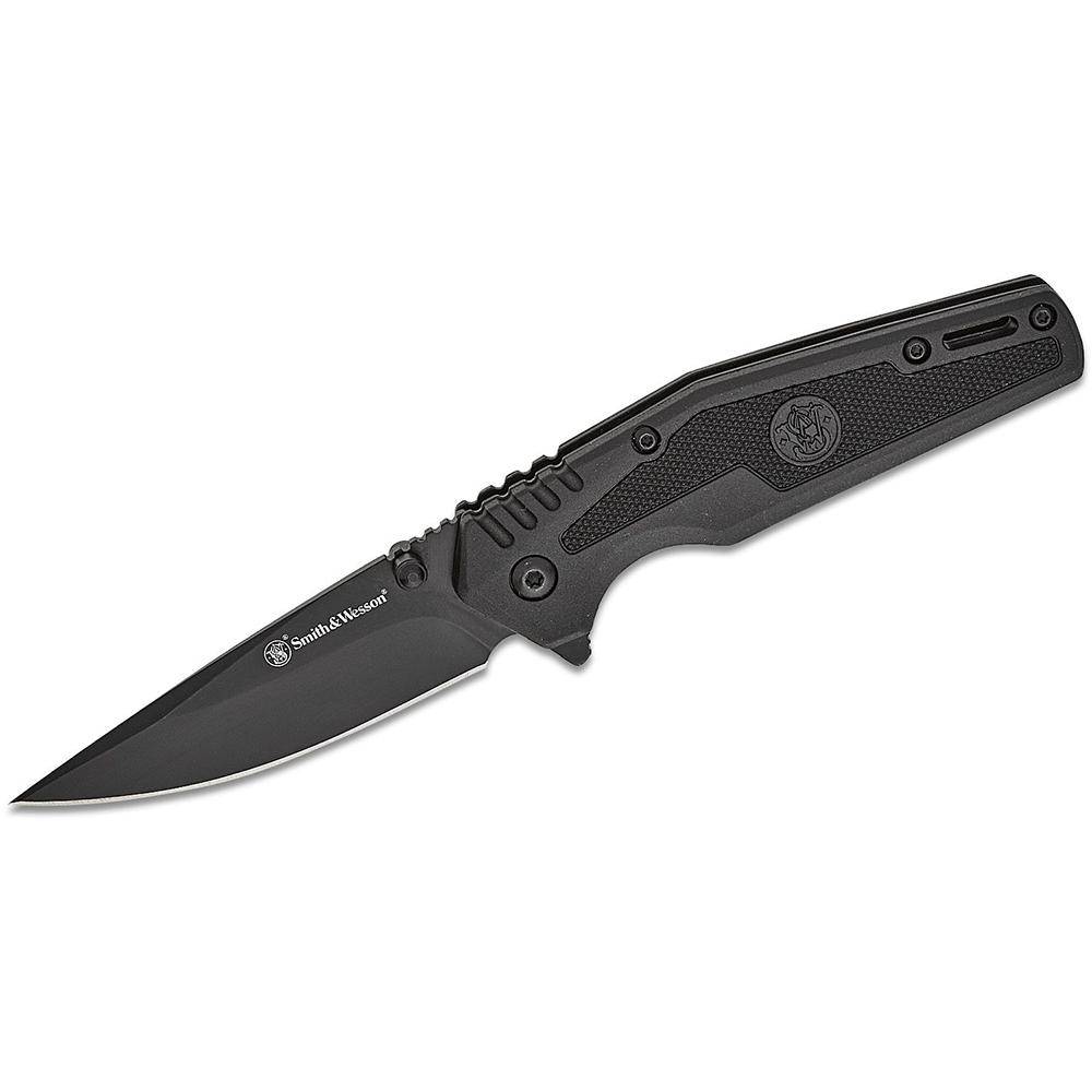 Smith & Wesson SWAT Assisted Folding Knife 3" Drop Point Blade Black - Image 2