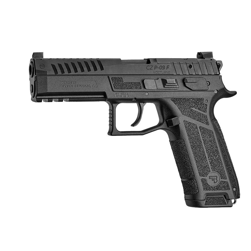 CZ USA P-09 Full Size NOCTURNE Handgun 9mm Luger 10rd Magazine 4.53" Barrel Black - Image 2