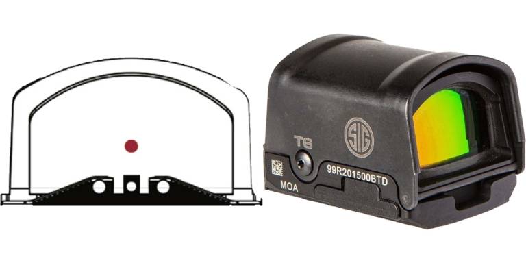 Sig Sauer Romeo2 Reflex Sight 3 Moa Red Dot Black Large Shroud