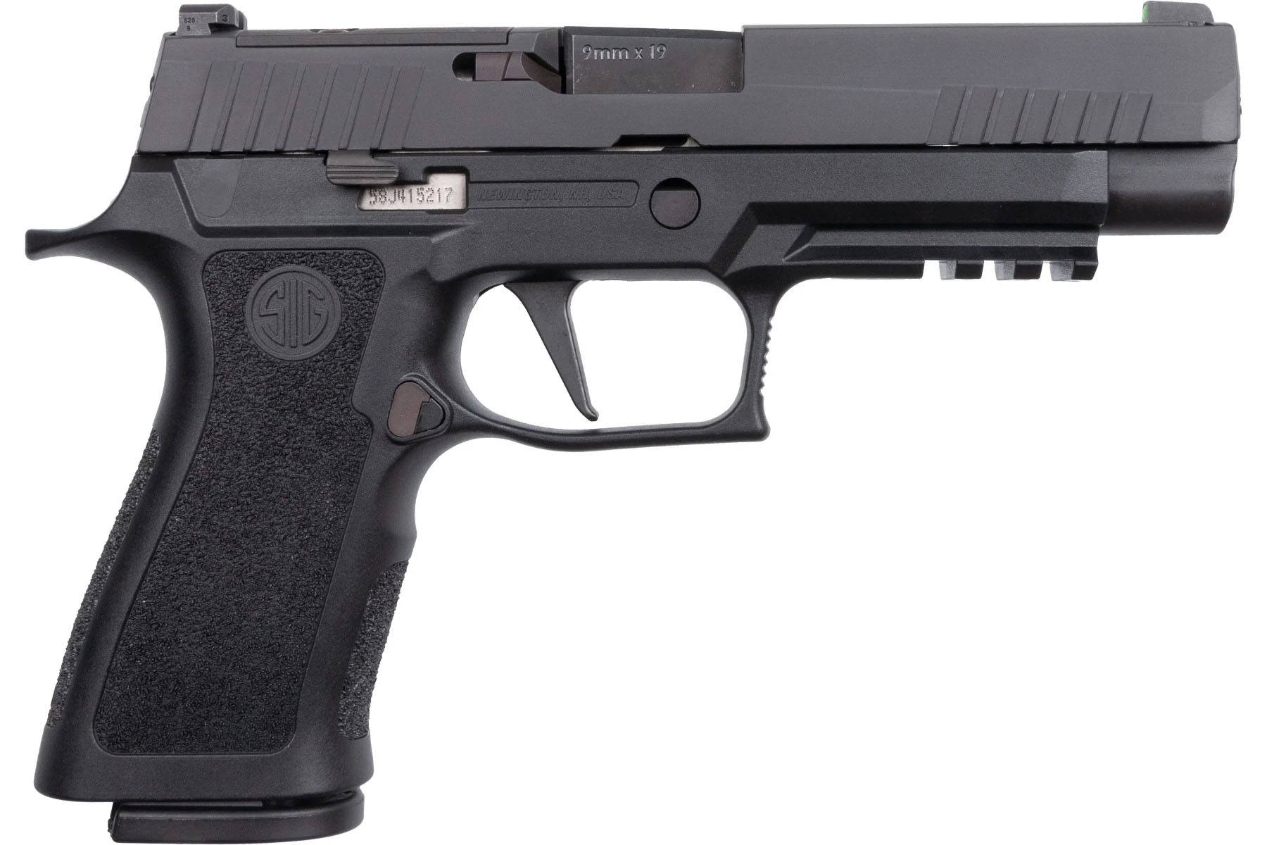 Sig Sauer P320 X- Series Handgun 9mm Luger 10rd Magazines(2) 4.7" Barrel Optic Plate Cover Manual Safety CA Compliant