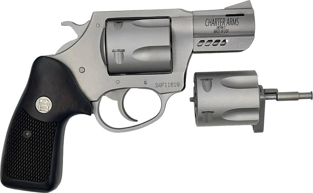 Charter Arms Mag Pug/Pit Bull Handgun .357 Mag/9mm Luger 5rd Capacity 2.2" Barrel Stainless Black