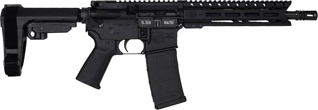 Diamondback DB15 Pistol 5.56mm 30rd Magazine(1) 10" Barrel 9" M-LOK Rail SBA3 Brace Black
