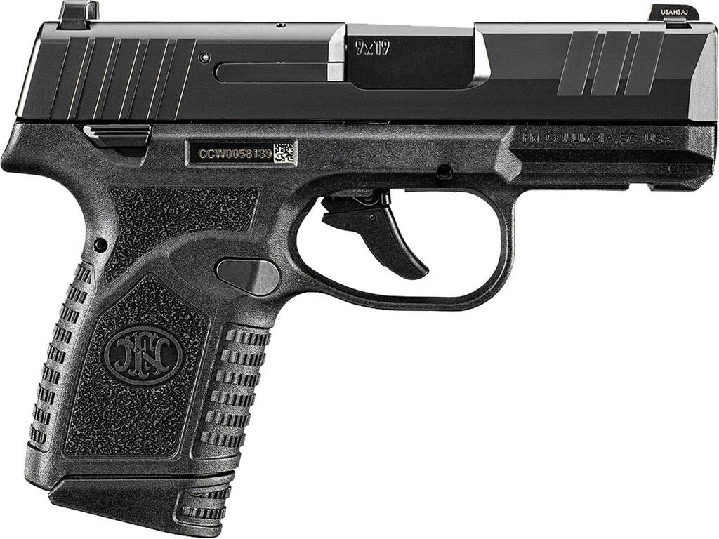 FN Reflex MS Handgun 9mm Luger 10rd Magazines (2) 3.3" Barrel Black