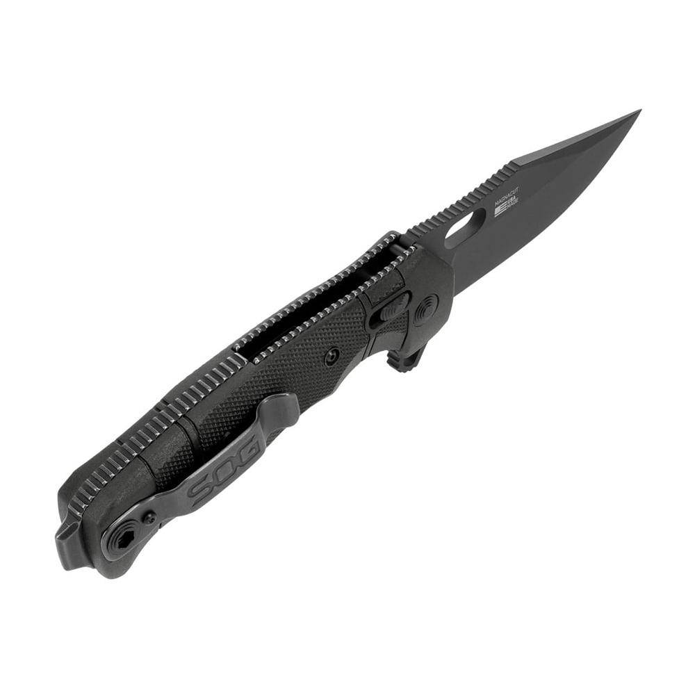 SOG Knives Seal XR Ti Folding Knife 3-9/10" Clip Point Blade Black - Image 3