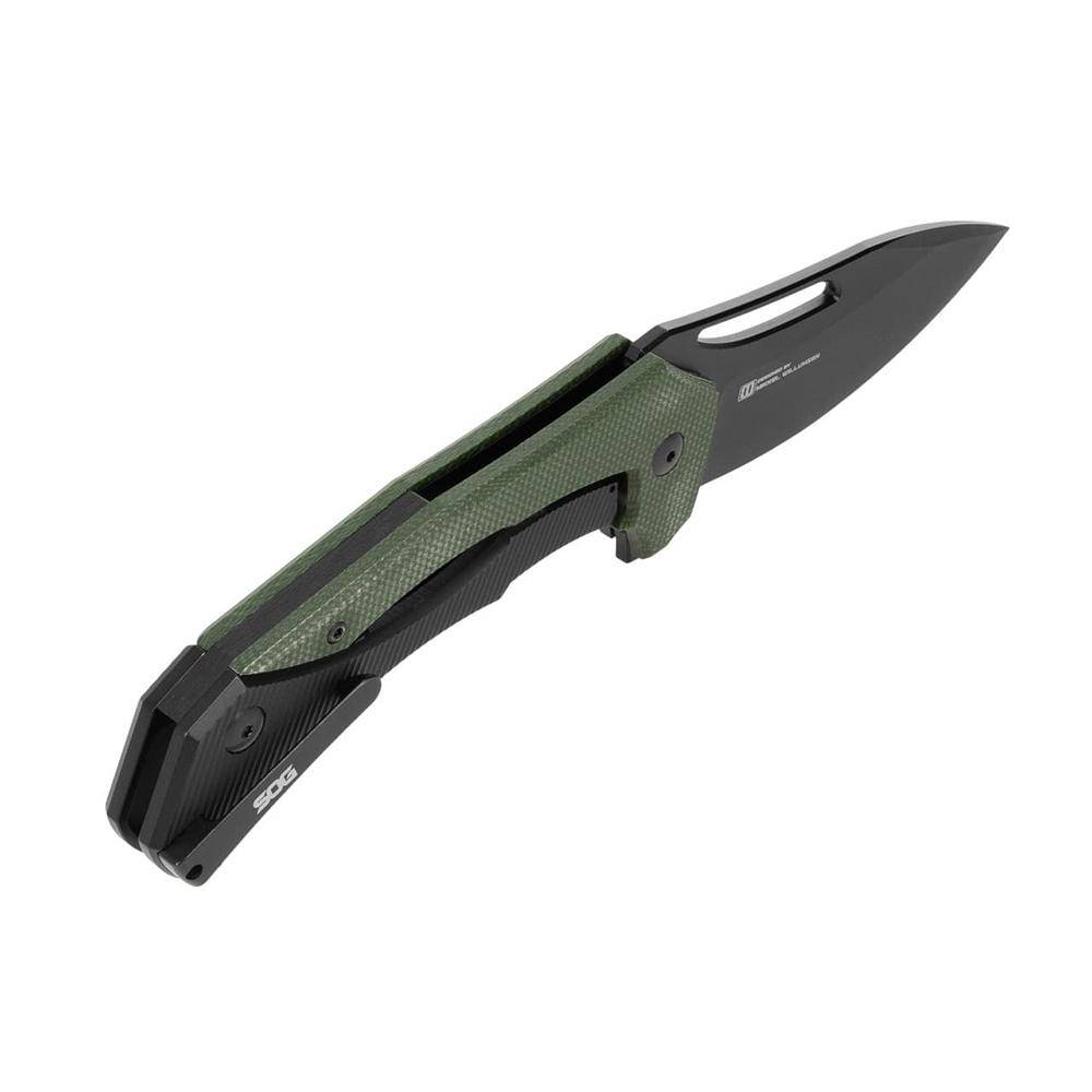SOG Knives Bulwark FLK Folding Knife 3" Drop Point Blade OD Green Presentation Box - Image 2