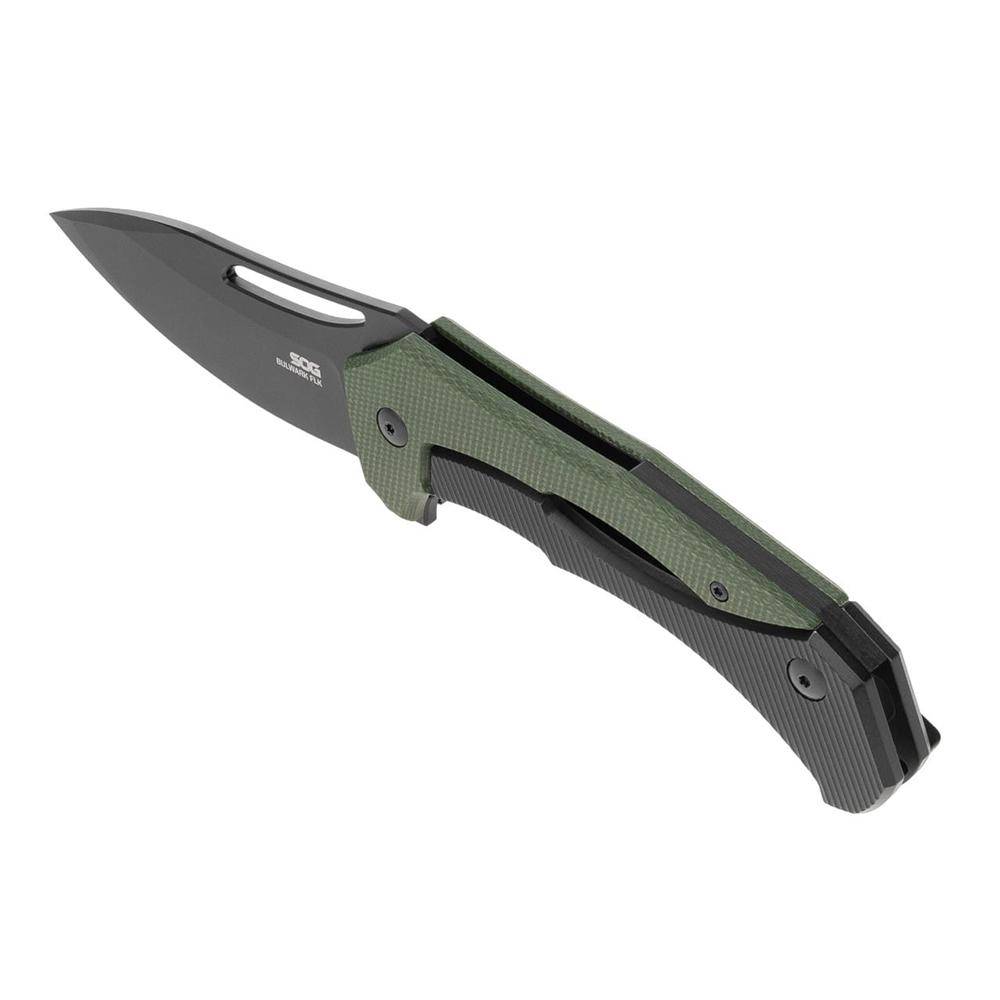 SOG Knives Bulwark FLK Folding Knife 3" Drop Point Blade OD Green Presentation Box - Image 3