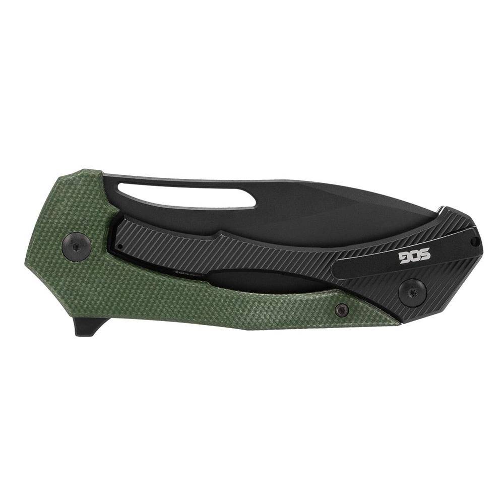 SOG Knives Bulwark FLK Folding Knife 3" Drop Point Blade OD Green Presentation Box - Image 5