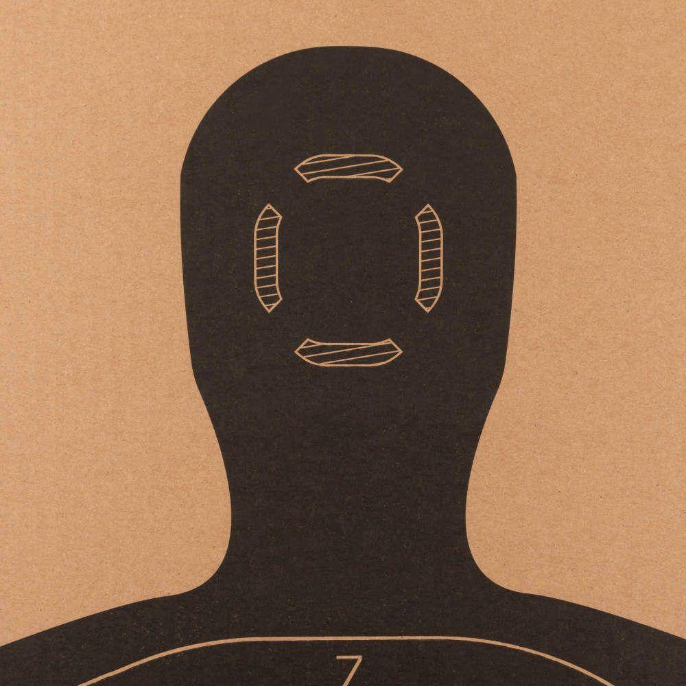 Allen EZ Aim Silhouette Corrugated Shooting Target B27 23" x 35" - Image 2