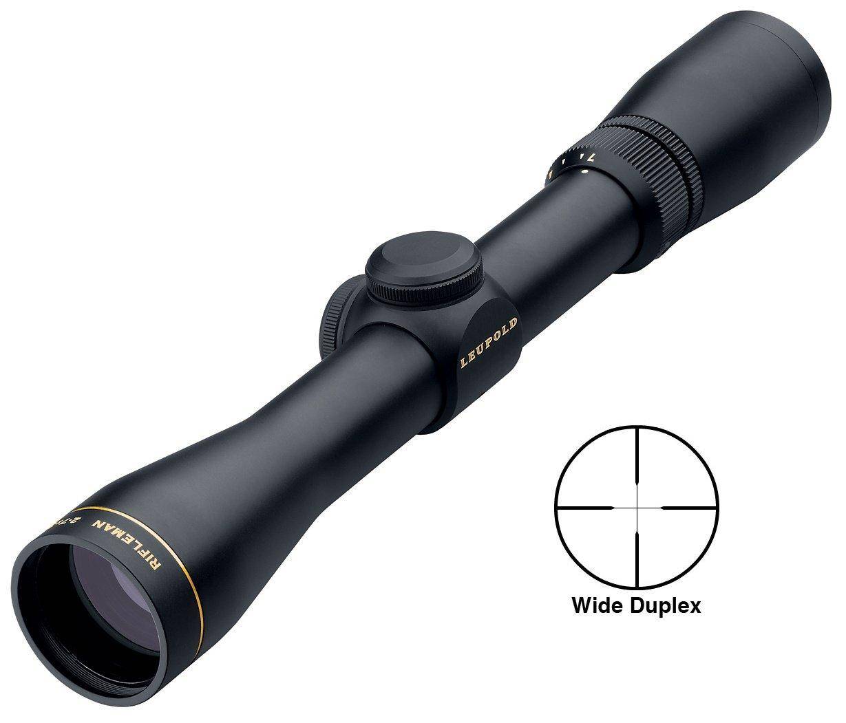 BLEMISHED Leupold Rifleman Rifle Scope - 2-7x33mm Wide Duplex Reticle 43.2-17.3' FOV 4.2-3.7" ER Matte