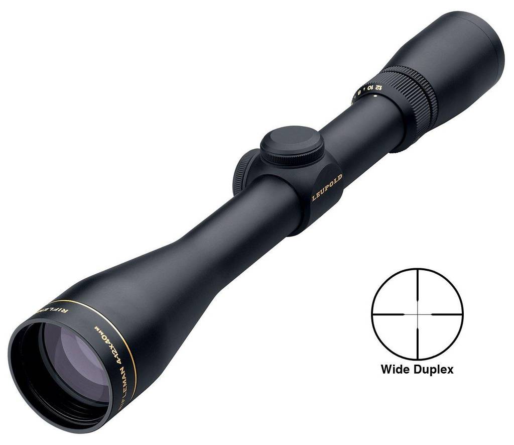 BLEMISHED Leupold Rifleman Rifle Scope - 4-12x40mm Wide Duplex 19.9-9.4' 4.9-3.7" Matte