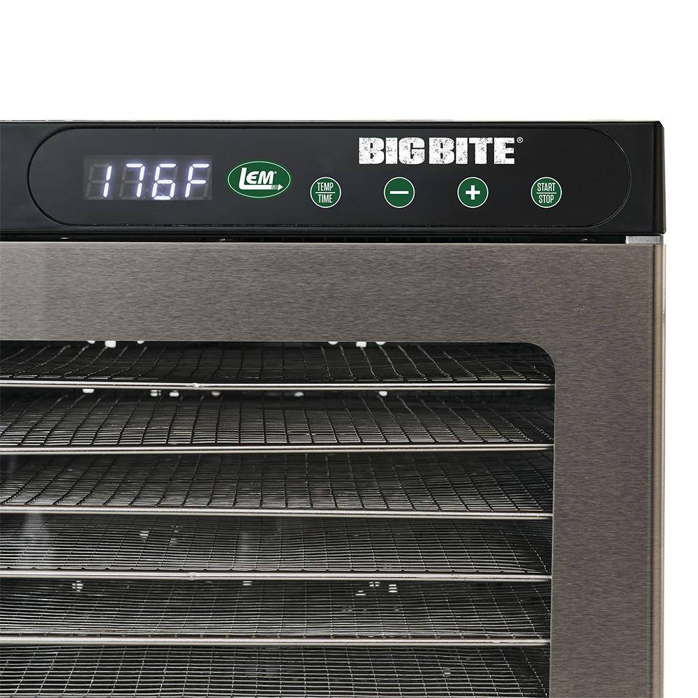 LEM BigBite 10-Tray Stainless Steel Dehydrator - Image 2