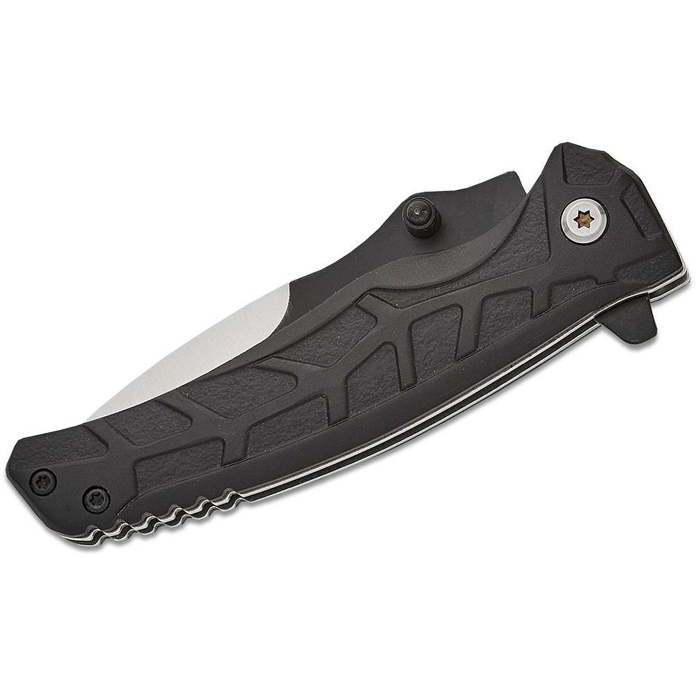 Smith & Wesson Extreme Ops Folding Knife 3" Drop Point Blade Two Tone Black Silver - Image 4