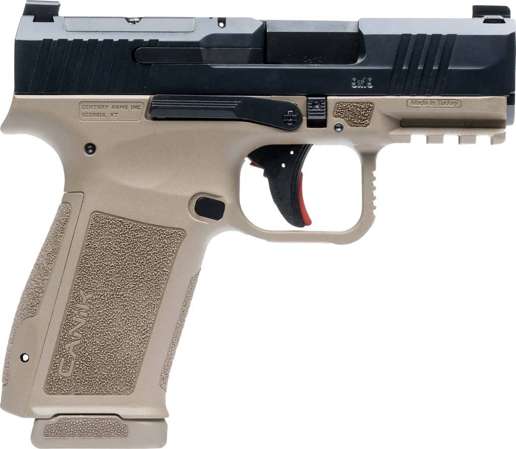 Canik Mete MC9L Handgun 9mm Luger 17rd Magazines(2) 3.18" Barrel Optic Ready Black Slide FDE Frame
