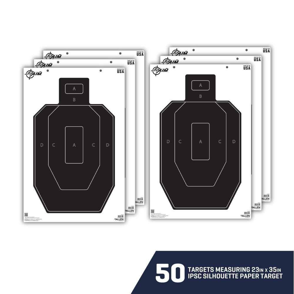 Allen EZ Aim IPSC Silhouette Target 23" x 35" 50/ct - Image 3