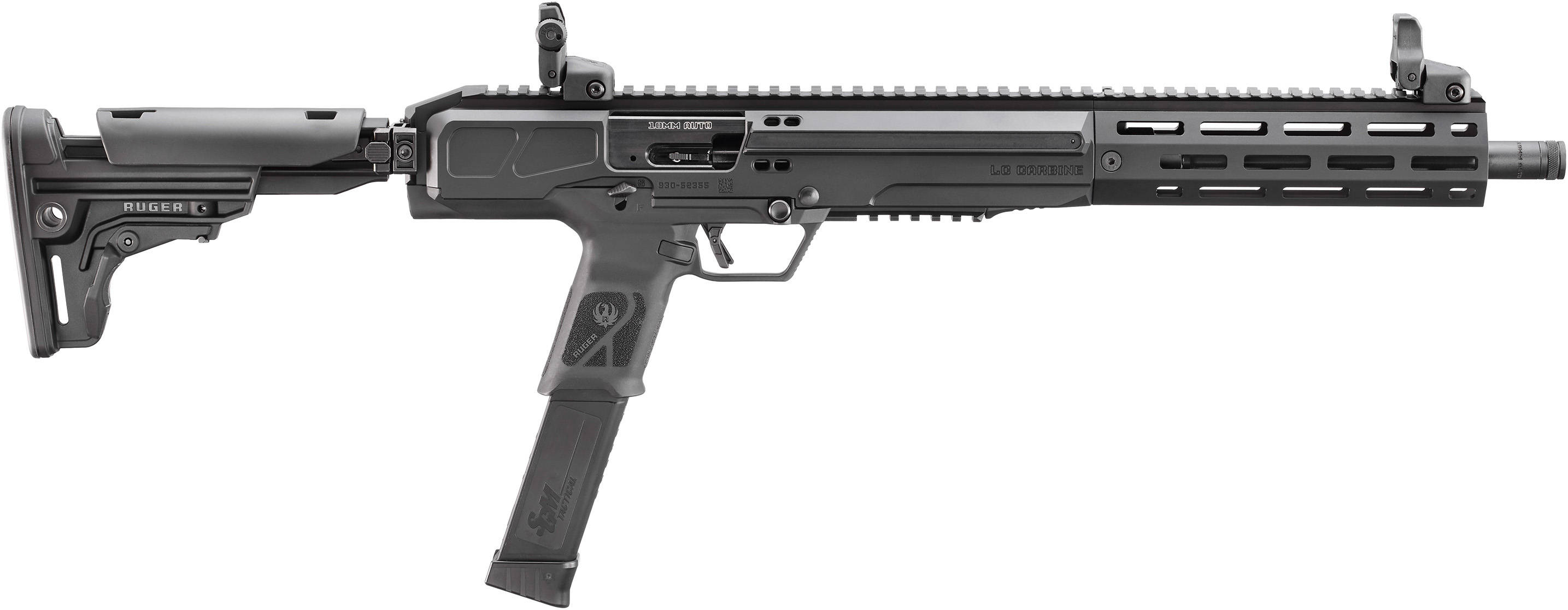 Ruger LC Carbine Rifle 10mm Auto 30rd Magazine 16.25'' Threaded Barrel Black