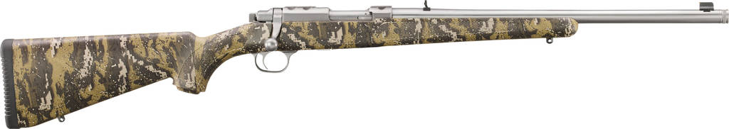 Ruger 77/357 Rifle .357 Mag 5rd Capacity 18.50" Stainless Steel Barrel Desolve Bare Reduced Camo Synthetic Stock