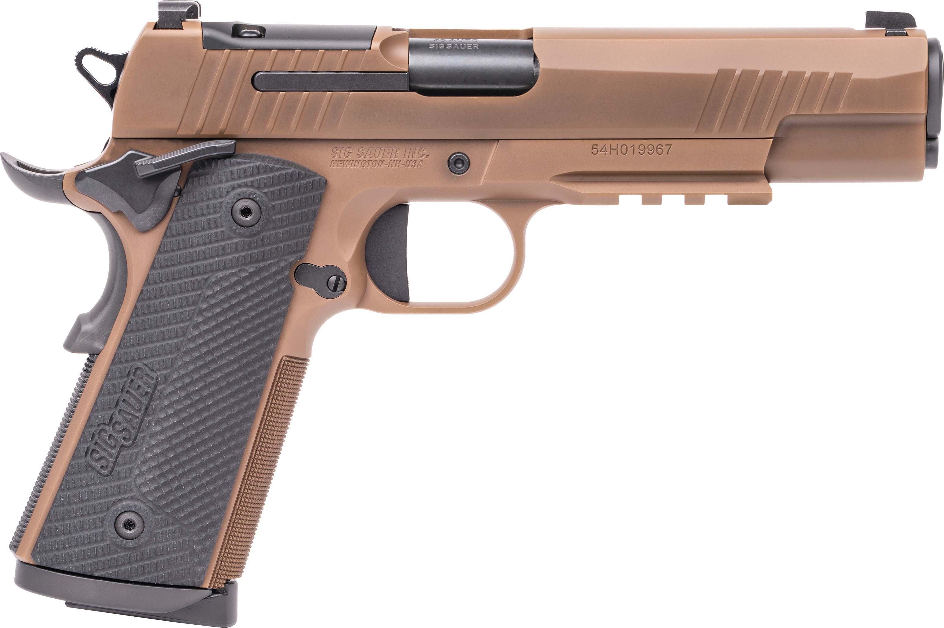 Sig Sauer 1911XCarry Handgun .45 Auto 8rd Magazines(2) 4.25'' Barrel Night Sights Coyote
