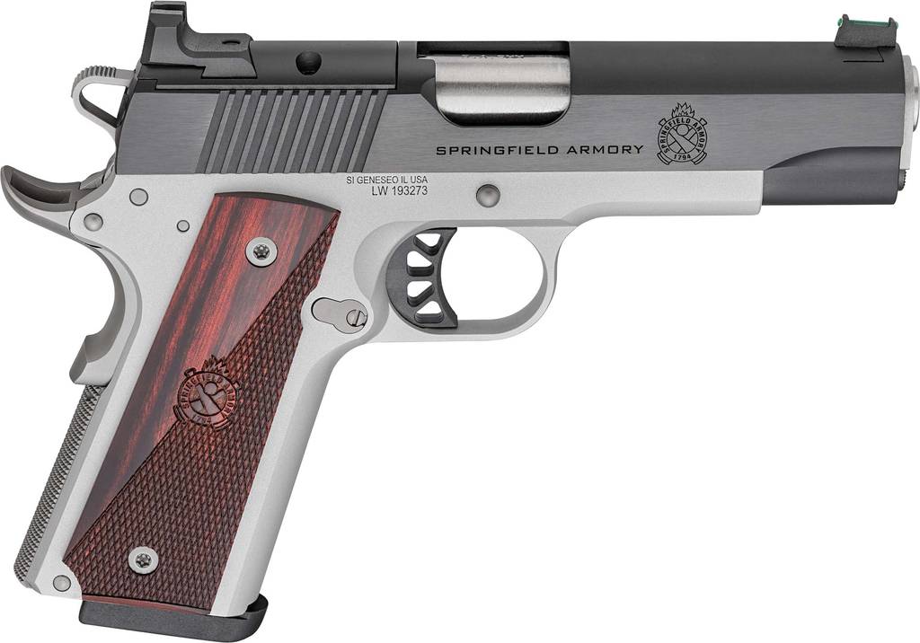Springfield 1911 Ronin AOS Handgun 9mm Luger 9rd Magazine 4.25''  Barrel  Blued S. Aluminum Frame