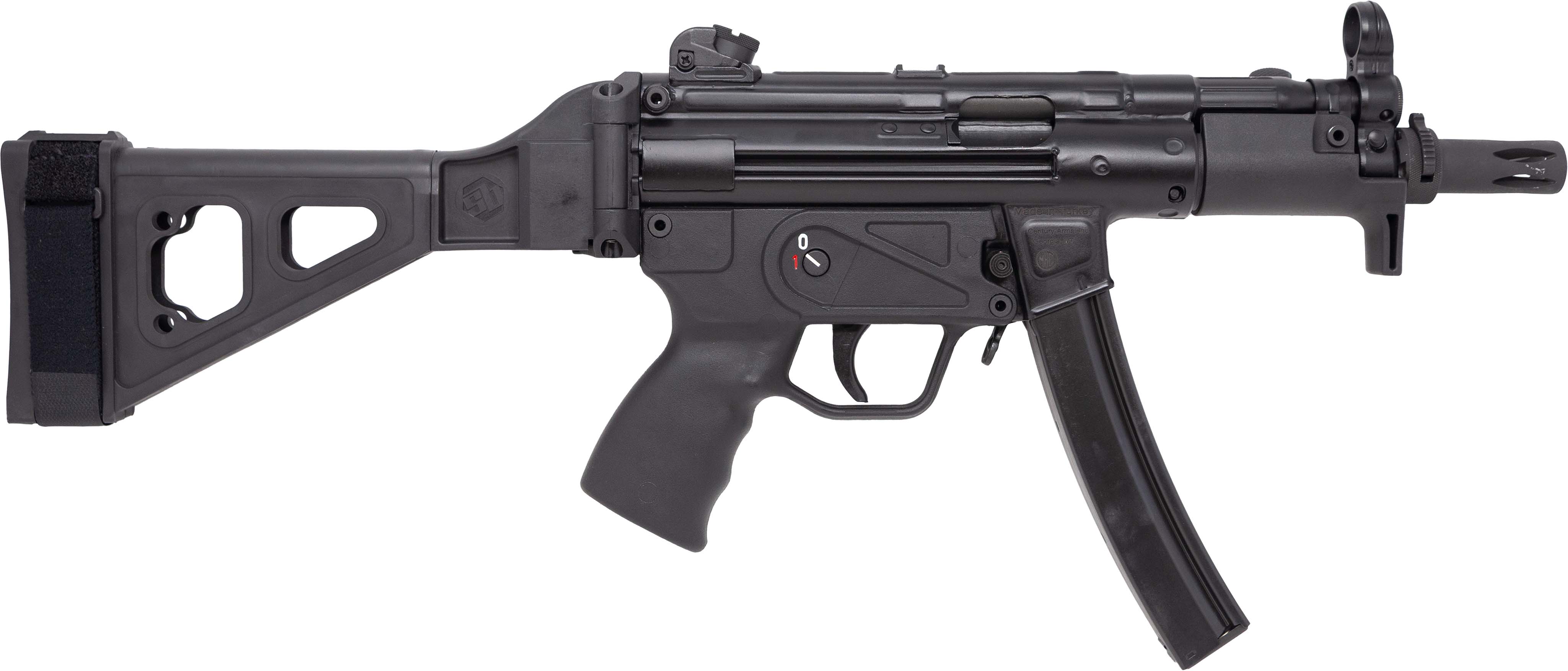 Century AP5-P w/SBT5K Folding Brace Pistol 9mm Luger 30rd Magazine(1) 5.75" Barrel Sling & Cleaning Kit