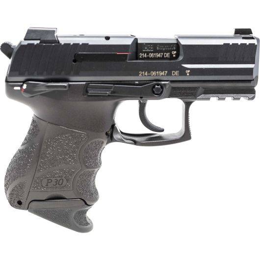 H&K P30SKS Subcompact Handgun 9mm Luger 10rd Magazines(2) 3.27" Barrel DA/SA V3 Rear Decocker & Ambi Safety