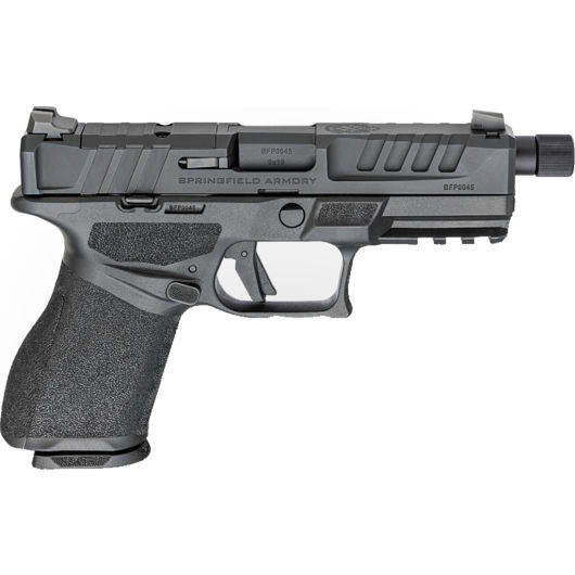 Springfield Armory Echelon 4.0C Handgun 9mm Luger 15rd (1) & 18rd (1) Magazines 4.7" 5x28 Threaded Barrel Black 3-Dot Tritium