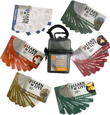 Ultimate Survival Learn & Live Outdoor Skills Card Set