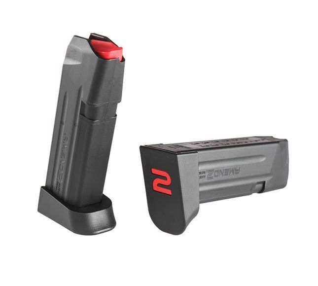 Amend2 A2-19 Polymer Magazine Designed for Glock 19 9x19mm -15/rd Black
