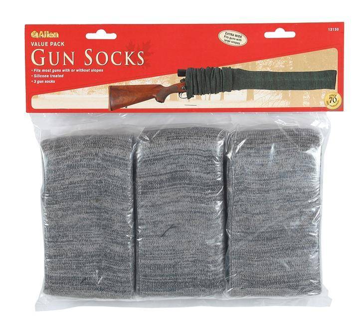 Allen Knit Shotgun Scoped Sock - 52" Gray 3 Pack