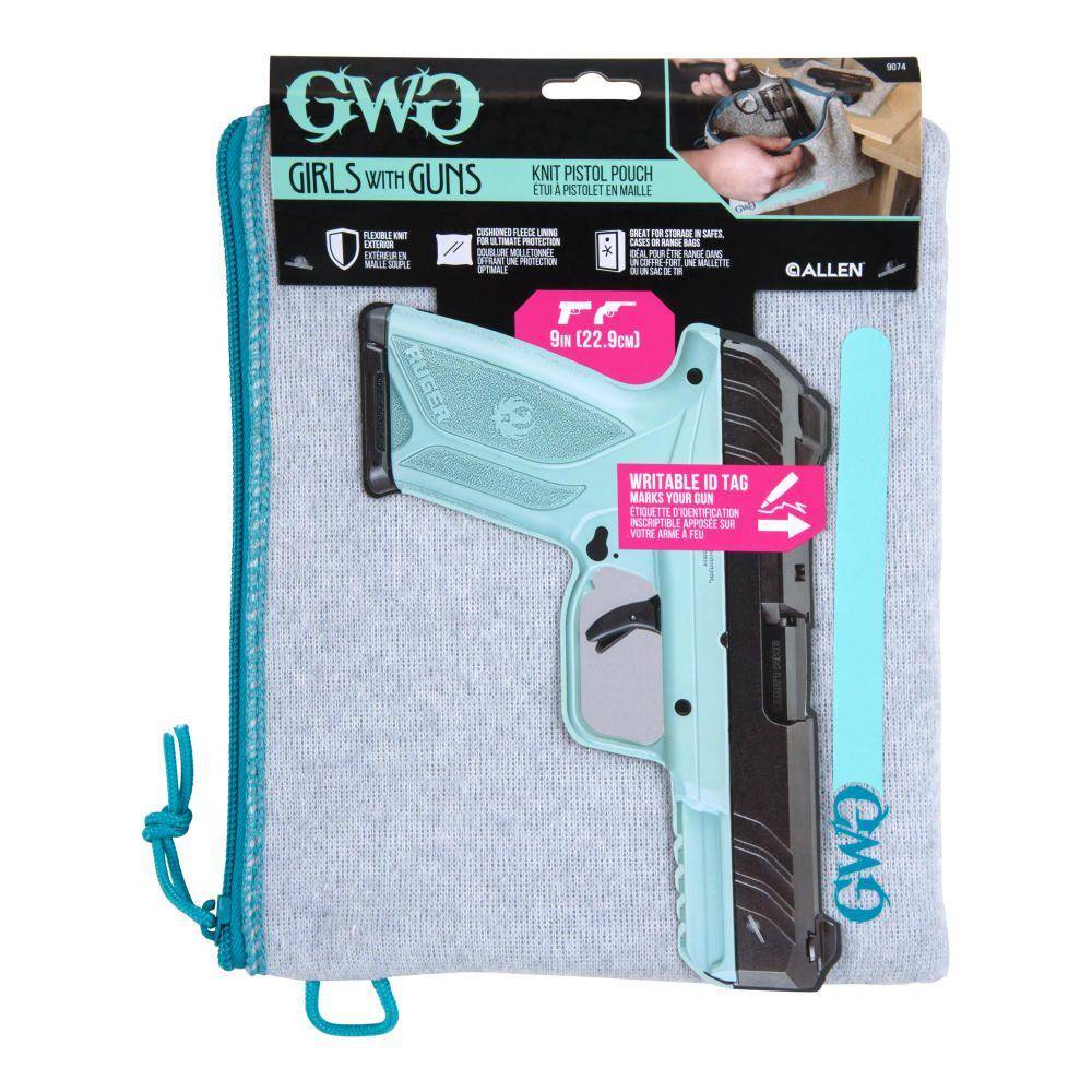 Allen Girls With Guns Lockable Handgun Pouch 7x9 Grey