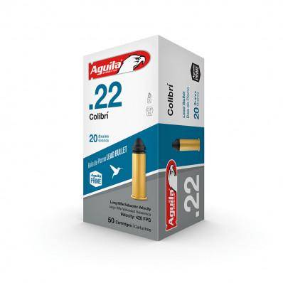 Aguila Colibri Powderless Rimfire Ammunition .22 CB 20 gr 420 fps 50/ct