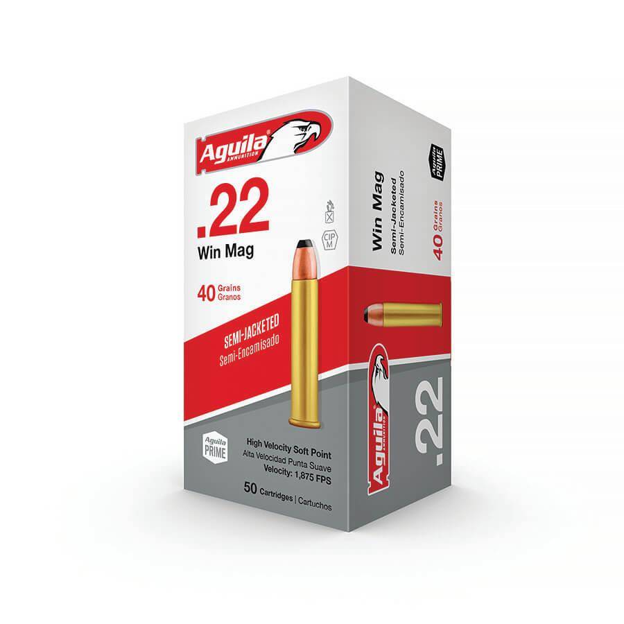 Aguila Rimfire Ammuntion .22 Mag 40 gr SP 1875 fps 50/ct
