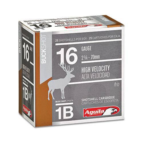 Aguila Field Shotshells 16 ga 2-3/4" 1-1/8oz 1250 fps #B 25/ct