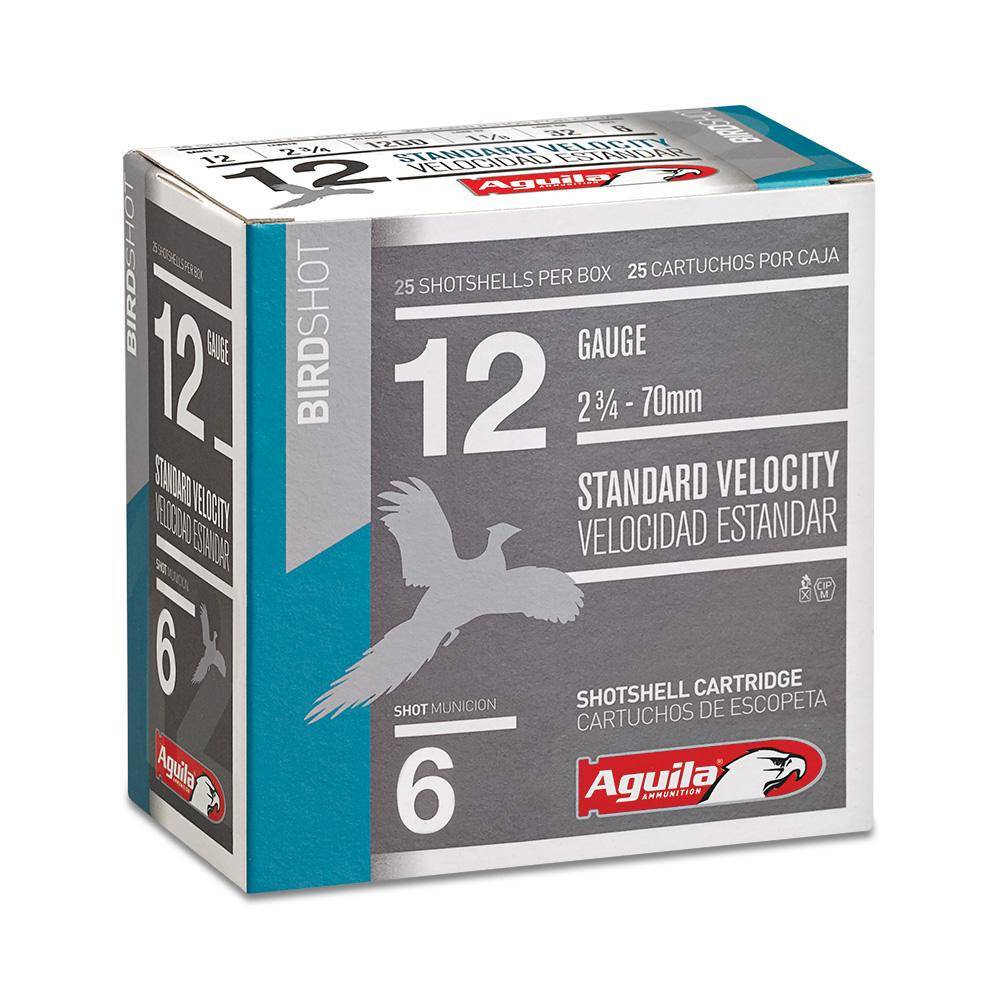 Aguila Field  Shotshells 12 ga 2-3/4" 1-1/8oz 1200 fps #8 25/ct