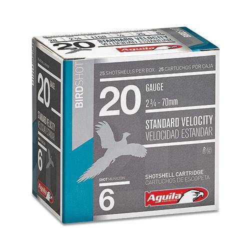Aguila Target Shotshells 20 ga 2-3/4" 7/8oz 1275 fps #9 25/ct