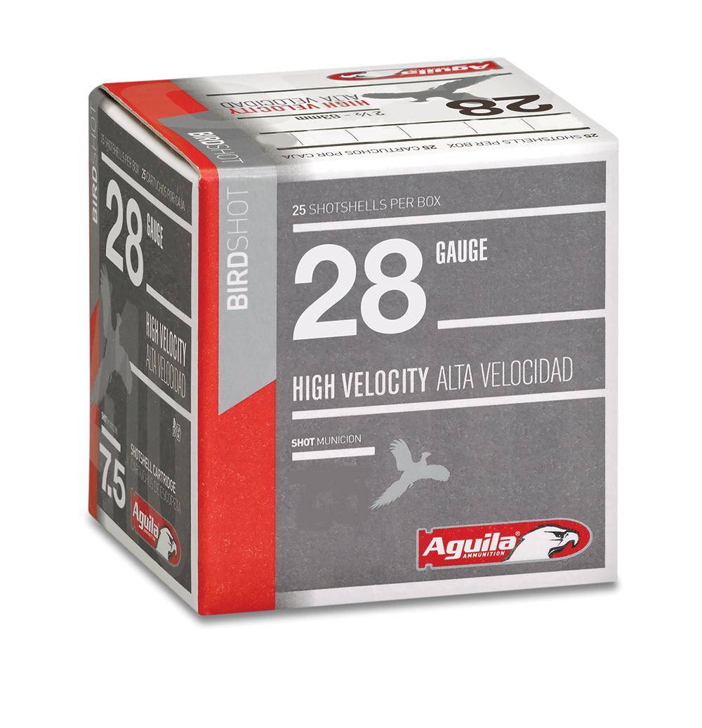Aguila High Velocity Shotshells 28 ga 2-3/4" 1oz 1200 fps #6 25/ct