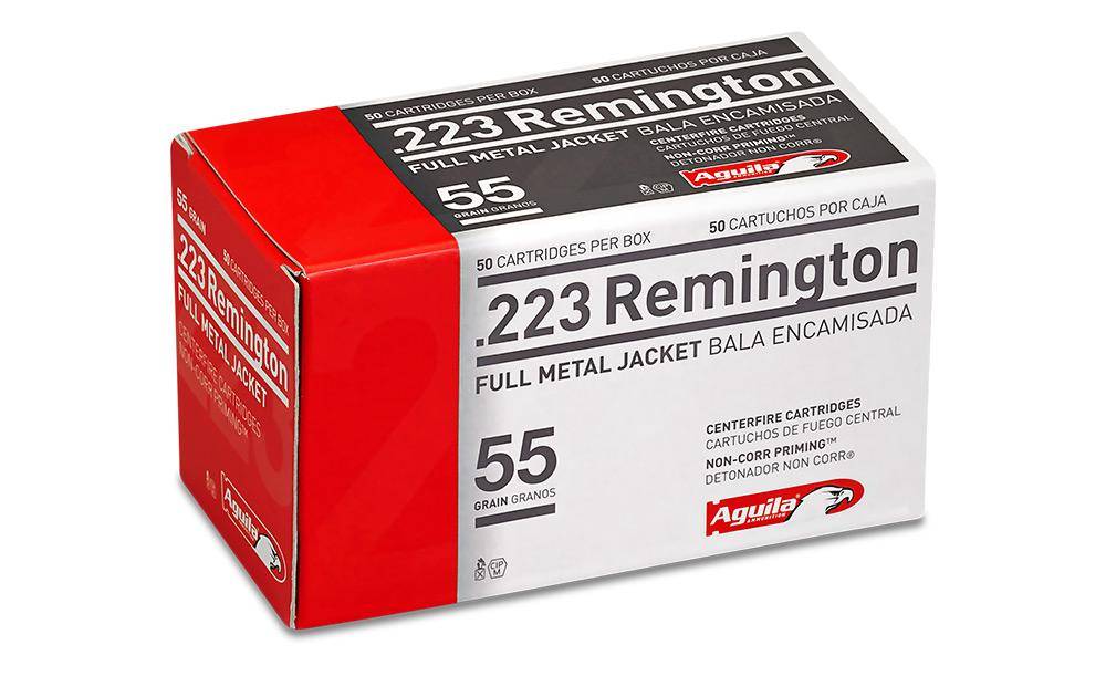 Aguila Rifle Ammunition .223 Rem 55 gr FMJ 3215 fps 50/ct