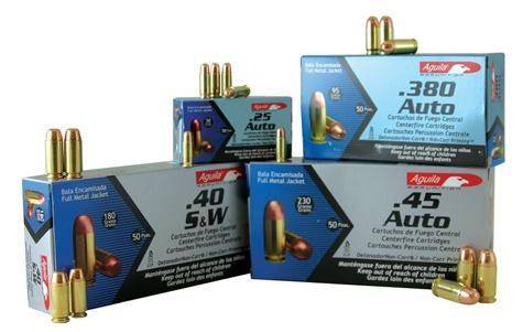 Aguila Handgun Ammunition .40 S&W 180 gr FMJ 1050 fps 50/ct
