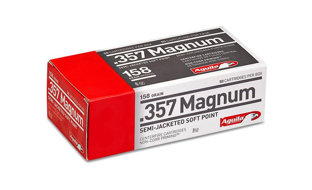 Aguila Handgun Ammuntion .357 Mag 158 gr SJSP 1545 fps 50/ct