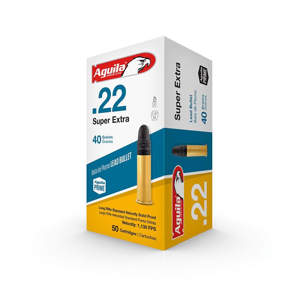 Aguila Super Extra Rimfire Ammunition .22 LR 40 gr SP 1130 fps  50/ct
