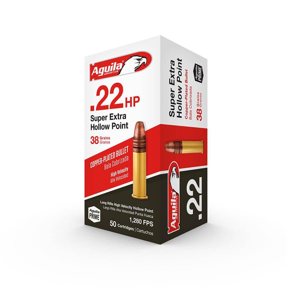 Aguila Super Extra Rimfire Ammunition .22 LR 38 gr CPHP 38 gr 1280 fps 50/ct