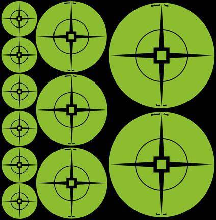 Birchwood Casey Targets Assorted Green Targets - 1-60" 2-30" 3-20"