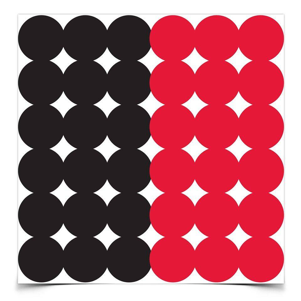 Birchwood Casey Dirty Bird Repair Pasters - 1" 432 qty Red/Black