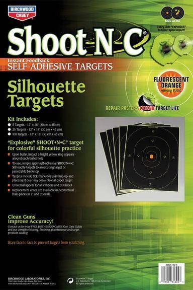 Birchwood Casey Shoot-N-C 12" x 18" Silhouette Target (5-Pack)